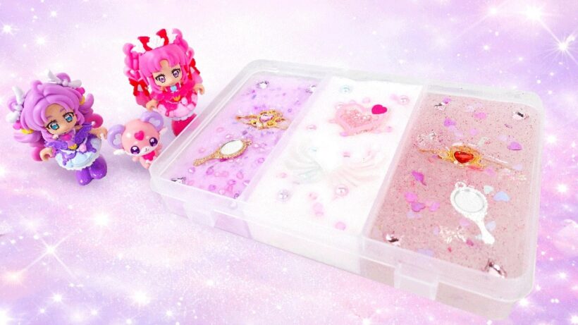 【名探偵プリキュア！】のスライムパレット作り🎀キュアアンサーとキュアミスティックにポチタンのスライムも✨【プリキュア】【はんちゃんラボTV】