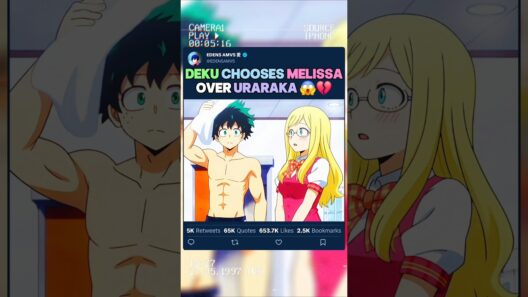 Deku choisit Melissa à la place d’Uraraka | #myheroacademia #edit #amv #mha #bnha