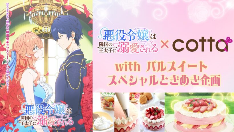 TVアニメ「悪役令嬢は隣国の王太子に溺愛される」×cottaスペシャルときめきコラボレーション「苺のケーキ」レシピ動画
