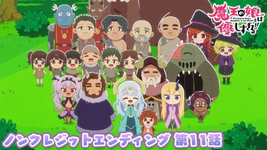 TVアニメ『魔王の娘は優しすぎる!!』ノンクレジットエンディング映像 第11話｜ジャヒー(CV.大橋彩香),ドゥ(CV.久野美咲),アーリマン(CV.大塚明夫)「いっこにこにこ」