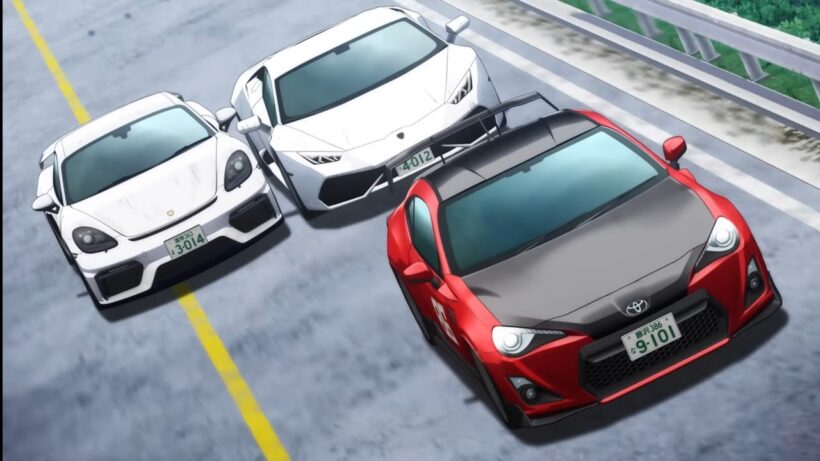 【MF GHOST 3rd Season • EP11】Kanata & Michael overtakes Daigo (Porsche & Toyota VS Lamborghini)