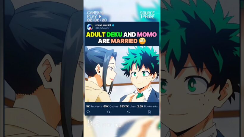 Deku adulte et Momo sont mariés | #myheroacademia #edit #amv #mha #bnha