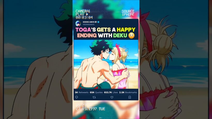 TOGA A UNE FIN HEUREUSE AVEC DEKU | #myheroacademia #edit #amv #mha #bnha