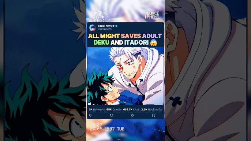 ALL MIGHT SAUVE DEKU ET ITADORI | #myheroacademia #edit #amv #mha #bnha