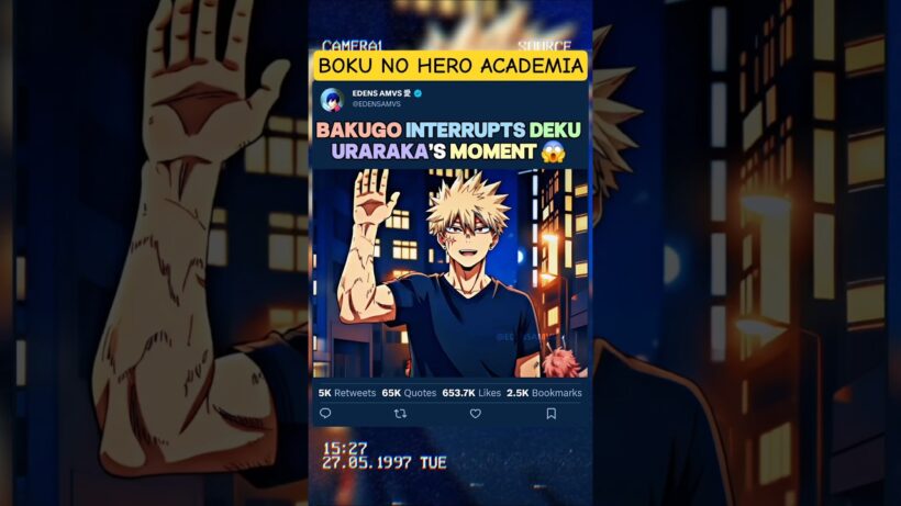 Bakugo interrompt le moment de Deku et Uraraka | #myheroacademia #edit #amv #mha #bnha