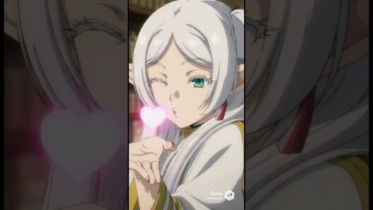 投げキッスのフリーレン　#葬送のフリーレン #フリーレン #frieren