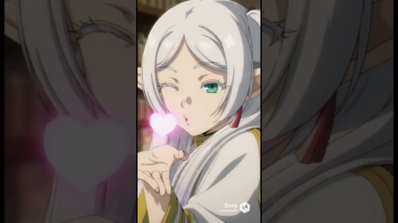 投げキッスのフリーレン　#葬送のフリーレン #フリーレン #frieren