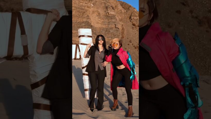 Us 🤝 a black cat golden retriever duo. ready for the TRIGUN STARGAZE finale?! #crunchyrollpartner