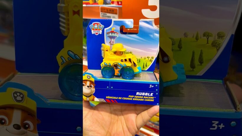 Rubble paw patrol dengan mobil kuningnya #rubbleandcrew #pawpatrol #rubble #toys #pawpatroltoys