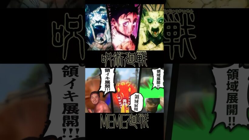 【呪術廻戦】仙台結界の領域展開バトルを再現#呪術廻戦 #領域展開 #死滅回游 #memes