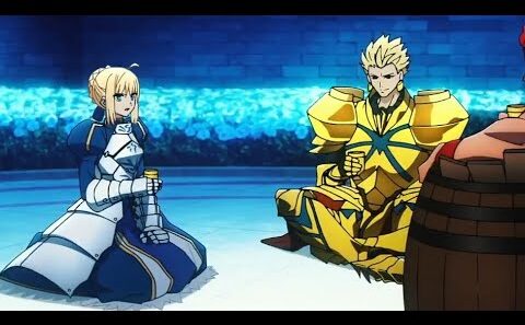 Artoria & Gilgamesh - Fate Strange Fake Episode 13