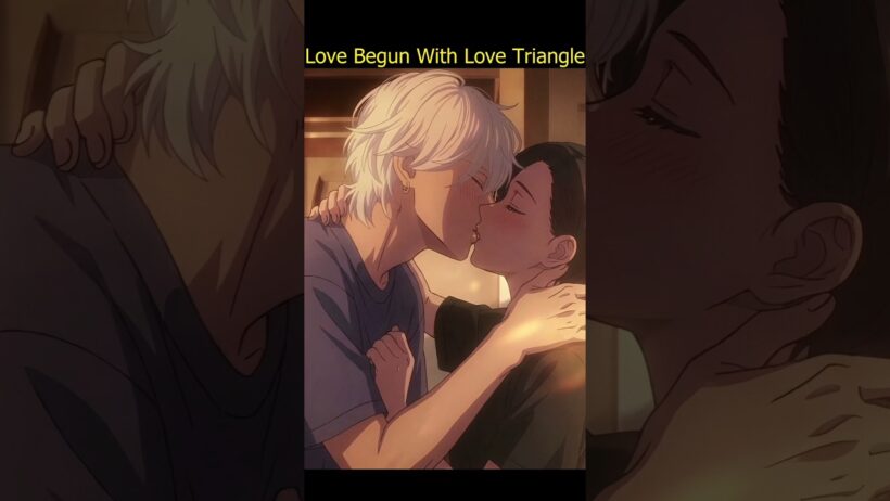 Love begun with love triangle 🤣#takiguchi #ichimura #kohaku #oji #intheclearmoonlitdusk #anime