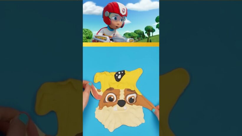 trying to create Rubble out of clay before the truck falls! #shorts