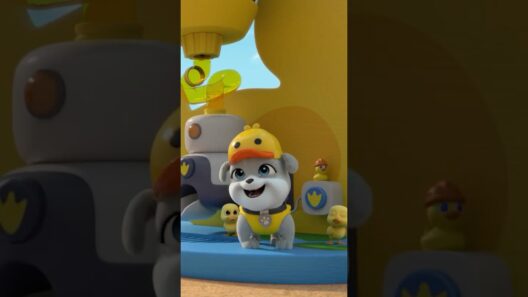 Motor & Auntie Crane play Duck-Duck-Pup! #shorts