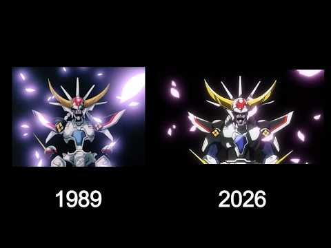 サムライハート(Samurai Troopers) - 白い輝煌帝 (Shiroi Kikoutei)/Kikoutei Inferno Armor 1989 vs 2026 Comparison.