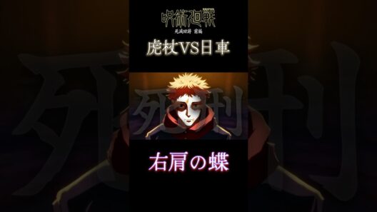 【MAD】呪術廻戦 死滅回游前編 虎杖vs日車/右肩の蝶 #呪術廻戦 #死滅回游 #虎杖悠二 #日車寛見 #右肩の蝶 #宿儺 #mad