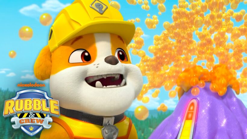 Rubble Builds a Giant Volcano! 🌋 w/ Charger & Wheeler | Rubble & Crew