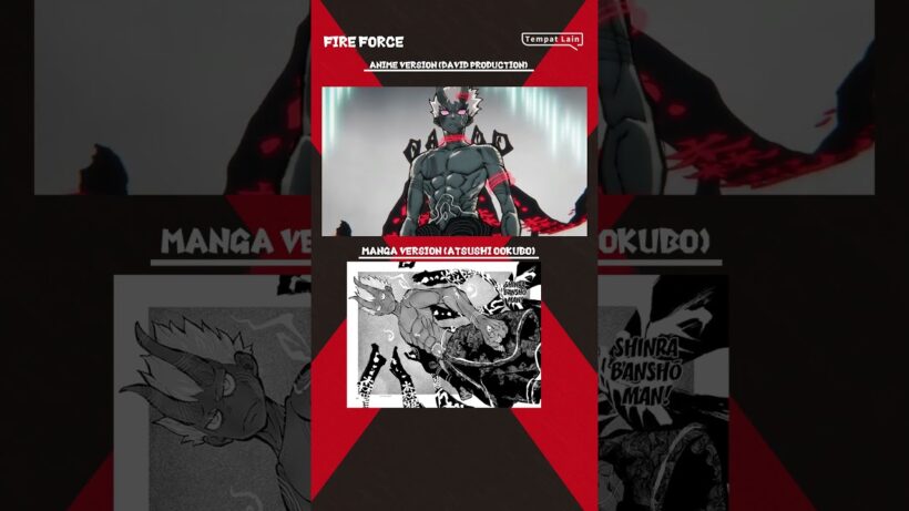 Animanga Comparation Fire Force #anime #manga #fireforce