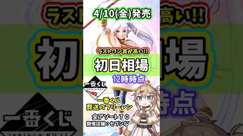 【初日相場】 一番くじ 葬送のフリーレン フィギュア アソート 相場