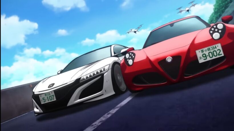 【MF GHOST 3rd Season • EP11】Nozomi overtakes Maezono (Alfa Romeo VS Honda NSX)