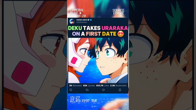 DEKU PREND URARAKA À UN PREMIER RENDEZ VOUS | #myheroacademia #edit #amv #mha #bnha