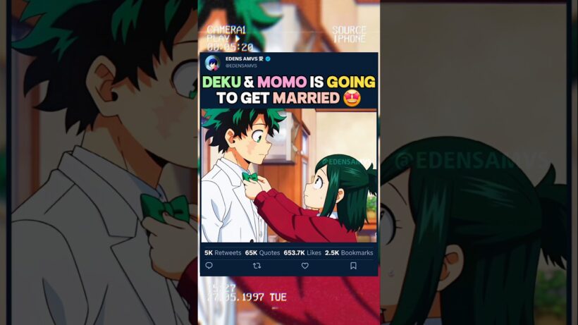 DEKU ET MOMO VONT SE MARIER | #myheroacademia #edit #amv #mha #bnha