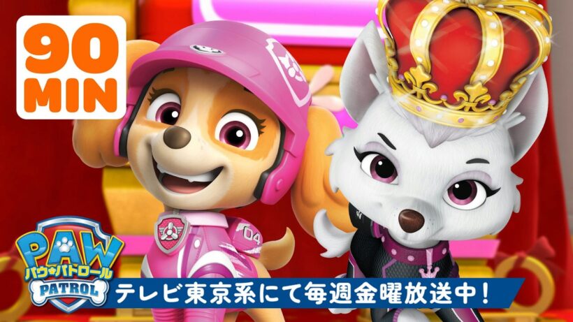 パウ・パトロール | スウィーティーがお姫さま気分👸90分！スカイ登場｜パウ・パトロール | テレビ東京系にて放送中