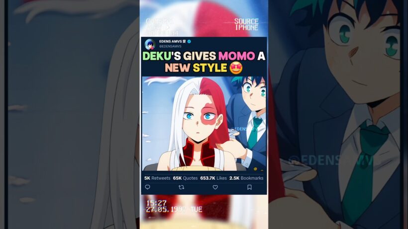 DEKU OFFRE UN NOUVEAU STYLE À MOMO | #myheroacademia #edit #amv #mha #bnha