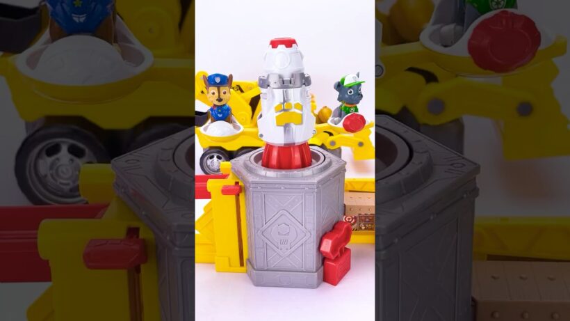 Experience with Cool Paw Patrol Rubble & Crew Launch 'N' Spin Spaceship Playset #asmr #pawpatrol