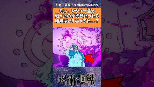 もし、レジィ一派と戦ったのが虎杖だったら結果はどうなってた...？【呪術廻戦】 #呪術廻戦アニメ