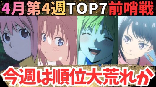 【2026年春アニメ】ついにあの作品が最上位へ覚醒の時【70作品視聴中】