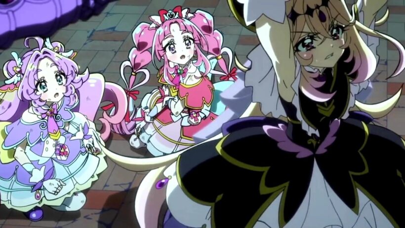 キュアアルカナ・シャドウが名探偵プリキュアを救い出した！—Cure Arcana Shadow reached out and saved Star Detective Precure!
