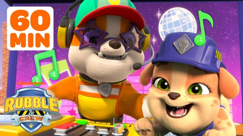 Rubble's Nonstop Music and Dance Party! 🎶 | 1 Hour | Rubble & Crew