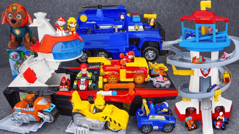 Unboxing Boxes of Paw Patrol Toys Collection 🎁ASMR Review Random Big Rubble & Crew Deluxe Truck Toys