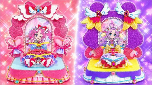 キュアアンサーとキュアミスティック❤️名探偵プリキュア！のベッドをDIY✨パーツを手作りして、なぜ？謎？ANSWER⭐️100円ショップ材料でお部屋を手作り工作🌼リカちゃん🍭