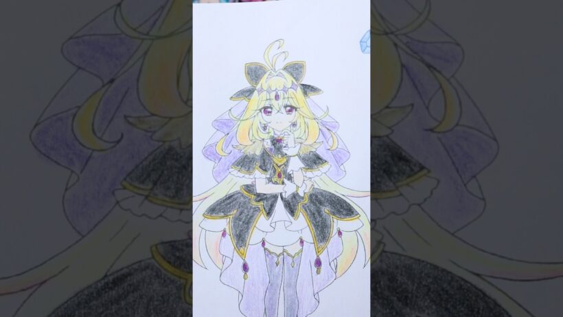 キュアアルカナ・シャドウ ぬりえショルダー  #プリキュア #名探偵プリキュア