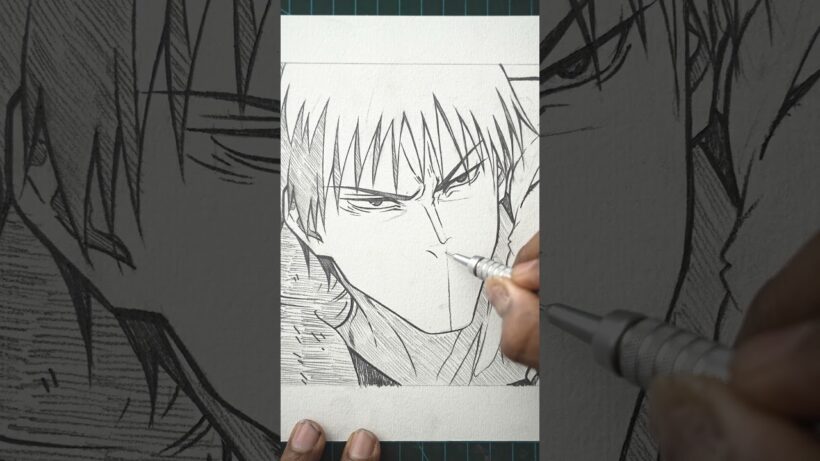 i draw TOJI ZENIN 🔥#イラスト #呪術廻戦 #禪院真希 #禪院直哉 #ネタ #jujutsukaisen #illustration