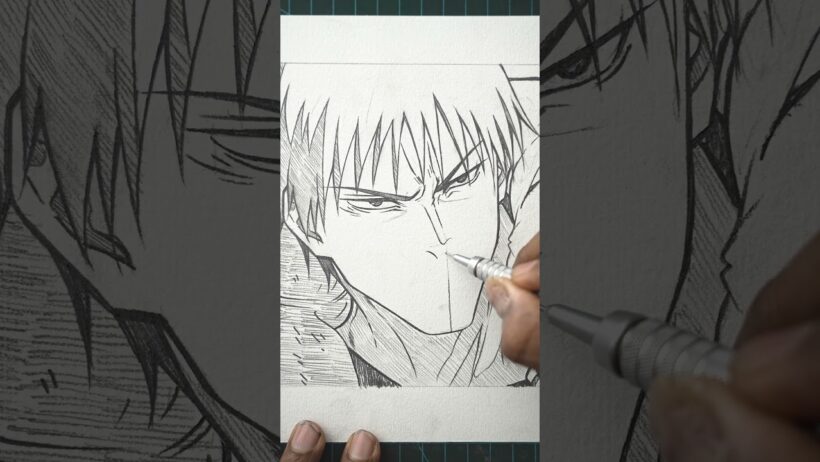 i draw TOJI ZENIN 🔥#イラスト #呪術廻戦 #禪院真希 #禪院直哉 #ネタ #jujutsukaisen #illustration