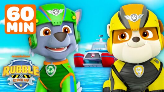Rubble & Rocky Team‑Up Marathon! 60 Minutes of PAW‑some Adventures | Rubble & Crew