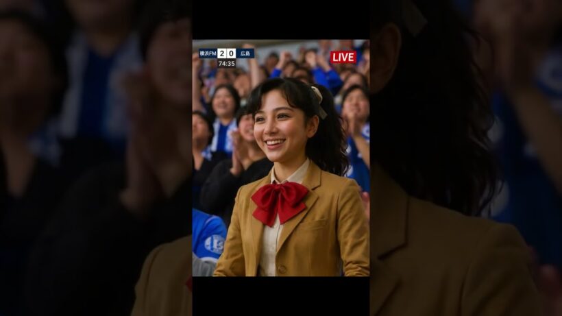 【AI REAL ハイスクール奇面組】もしもスタジアムの観客席に奇面組がいたら… #ハイスクール奇面組 #奇面組 #一堂零