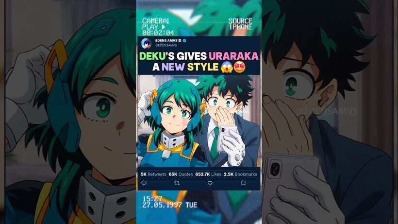 DEKU DONNE À URARAKA UN NOUVEAU STYLE | #myheroacademia #edit #amv #mha #bnha