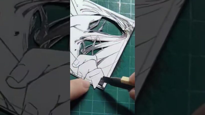 霞流括【切り絵】#切り絵 #デッドアカウント #霞流