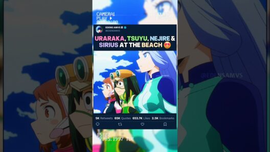 URARAKA, TSUYU, NEJIRE ET SIRIUS À LA PLAGE | #myheroacademia #edit #amv #mha #bnha