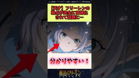 フリーレンの弱点が完全に言語化されて話題 #葬送のフリーレン #反応集 #アニメ