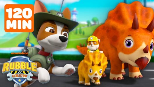 2 Hours of Dinosaurs and Giant Animal Rescues in Builder Cove! 🦖 | Rubble & Crew