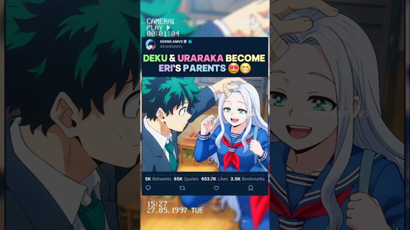 DEKU ET URARAKA DEVIENNENT LES PARENTS D'ERI | #myheroacademia #edit #amv #mha #bnha