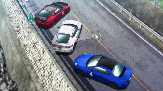 The Double Lane race starts! Sawatari spins out! [MF Ghost season 3]