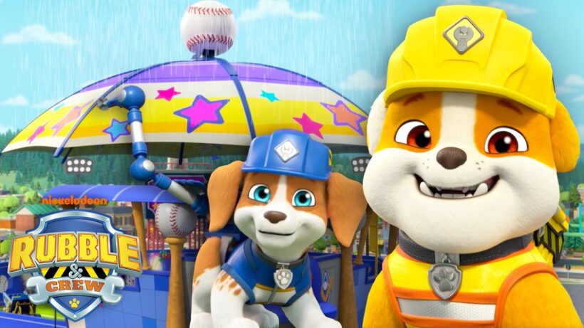Rubble Builds a Stadium Dome! 🎵🏟️🌧️ w/ Wheeler | Rubble & Crew