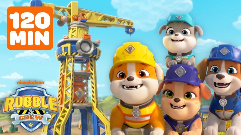 2 Hours of Rubble's Rescues at the Barkyard & Builder Cove! | Rubble & Crew