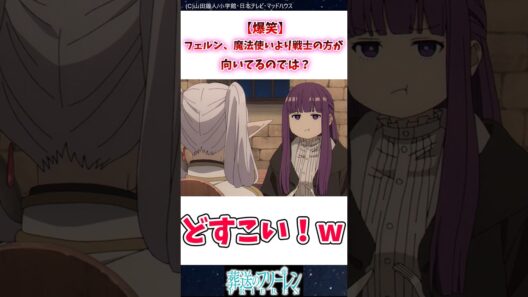 【爆笑】フェルン、魔法使いより戦士の方が向いてるのでは？ #葬送のフリーレン #反応集